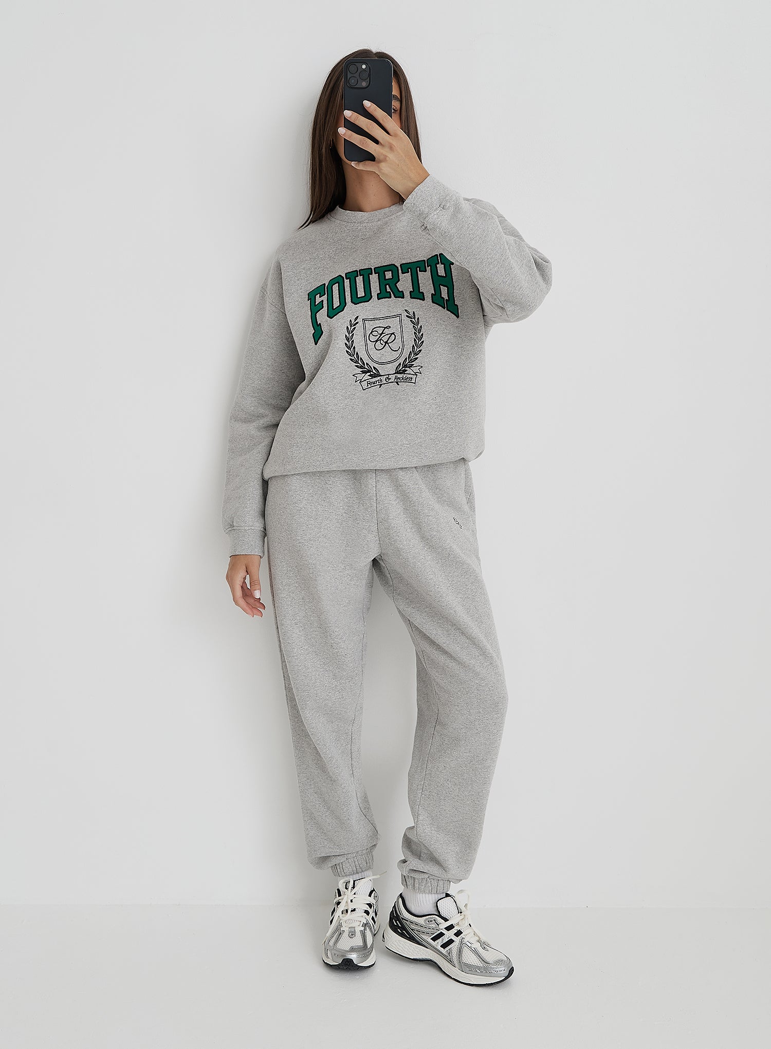 Grey Fourth Branded Cuffed Jogger